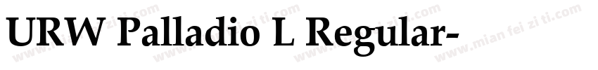 URW Palladio L Regular字体转换